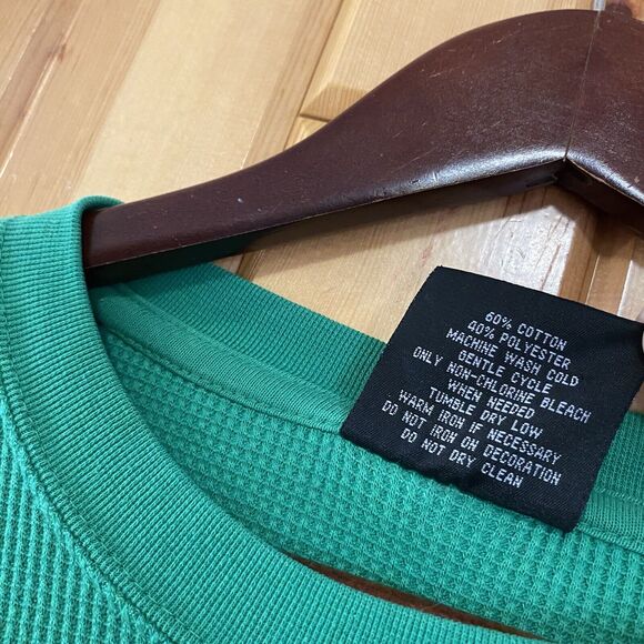 Southpole Shirt Men's XL Green Thermal Waffle Knit LS Authentic Collection - Picture 7 of 7